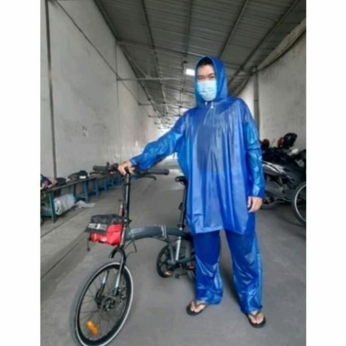 (Best) jas hujan ponco lengan pakai celana ibex tiktok ,