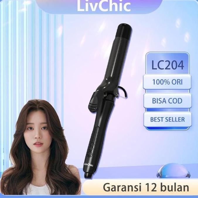 LivChic Keriting Catokan Rambut Curly catok 32mm LC204 55Wate Hair Curling Iron Catokan Rambut Kerit