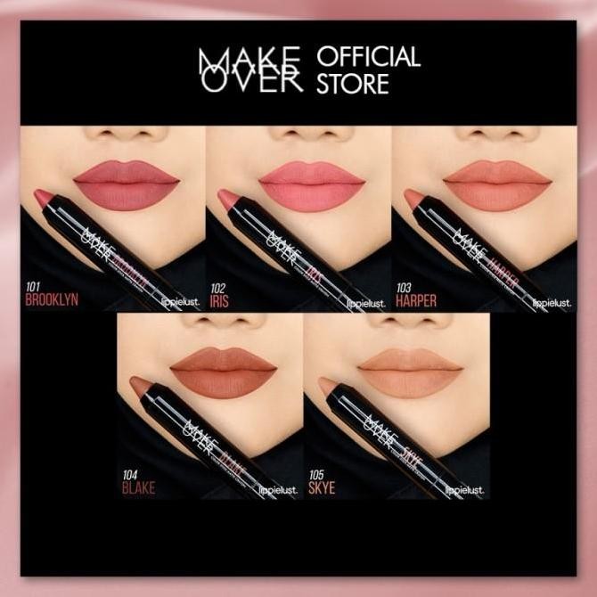 BEBAS ONGKIR - MAKE OVER COLOR STICK MATTE LIP CRAYON PEWARNA BIBIR MATTE FINISH LIP COLOR PENSIL SL