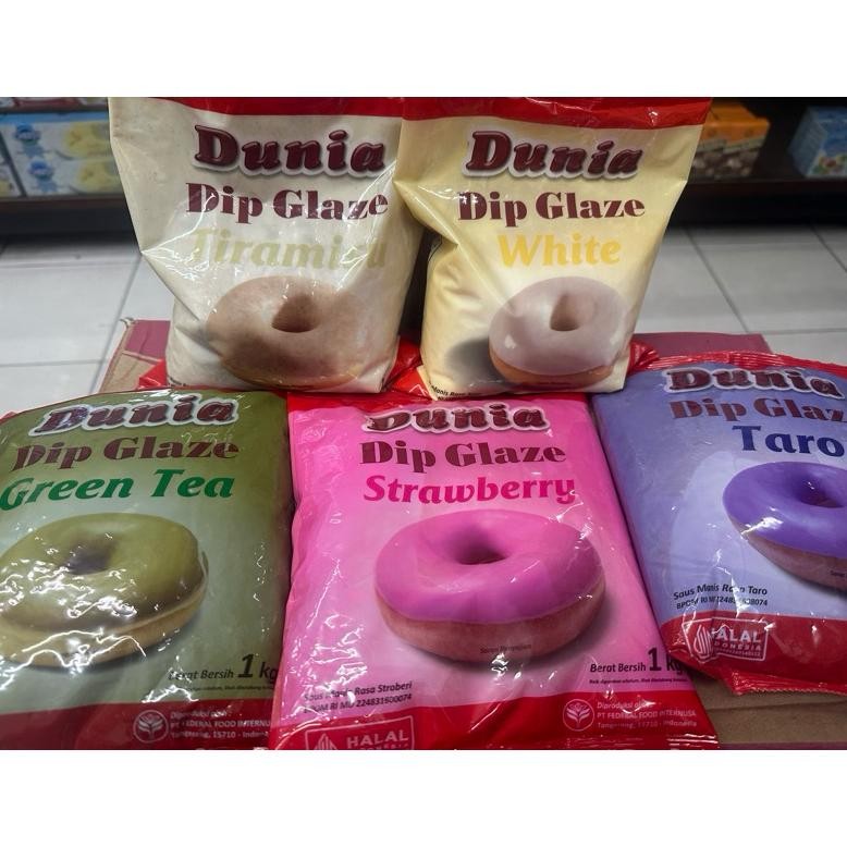 

READY STOK Dunia Glaze Donat 1kg Kemasan Pouch Siap kirim