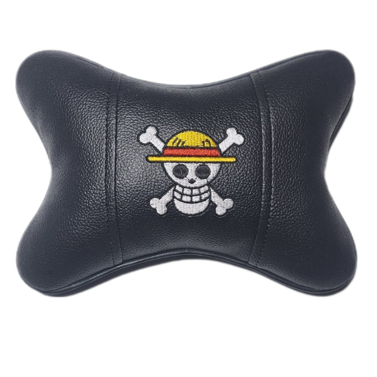 Bantal mobil One Piece/car set one piece/motif one piece Bantal Leher Bordir
