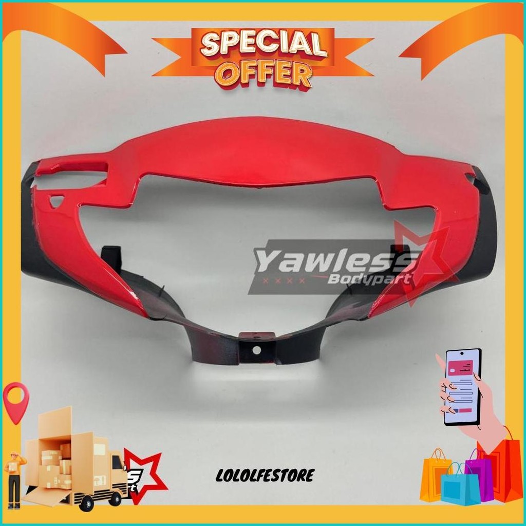 Batok Supra X 125 Lama 2005 - 2007 Warna Merah / Batok Depan Supra X 125 Original Produk