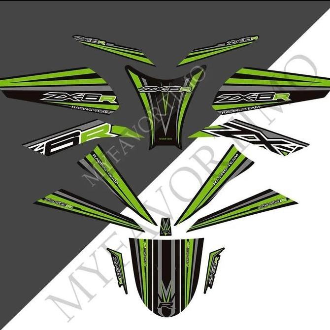 NEW For ZX6R ZX6R ZX 6R Tank Pad Fairing Decals Gas Knee F Original