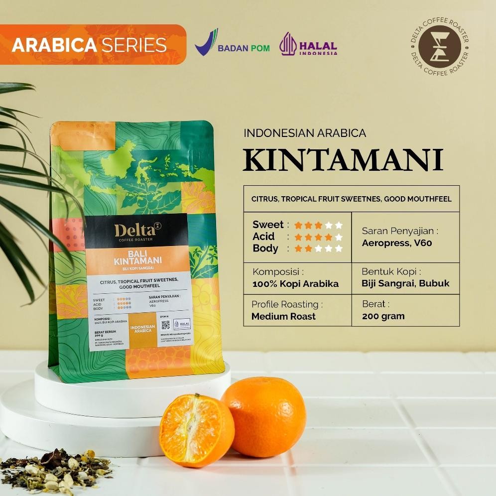 

relaydasbord - delta coffee bali kintamani arabica medium roast 100g/200g shopee