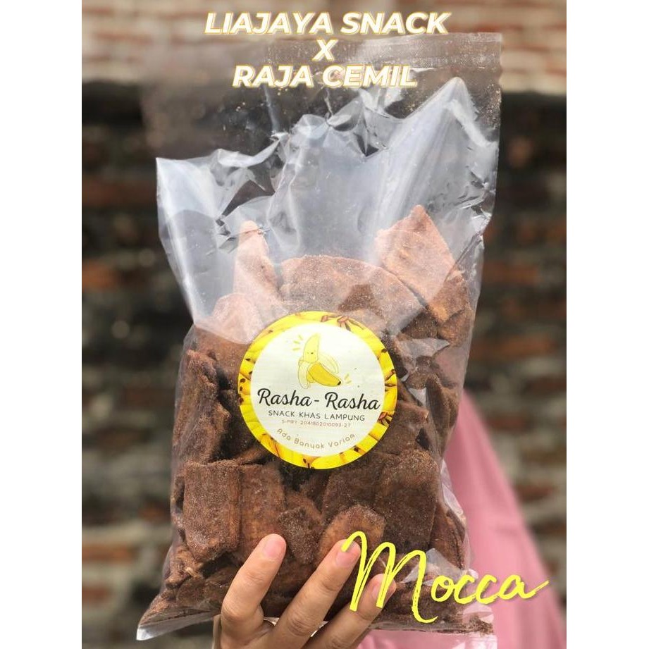 New 1 kg KERIPIK PISANG COKLAT Khas LAMPUNG Raja Cemil Keripik Pisang Lampung Aneka Rasa