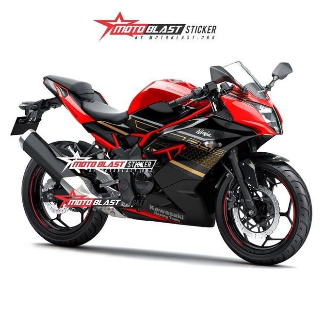 Decal stiker Ninja 250SL RR Mono Red KRT 2020 Terbaik Motoblast Original