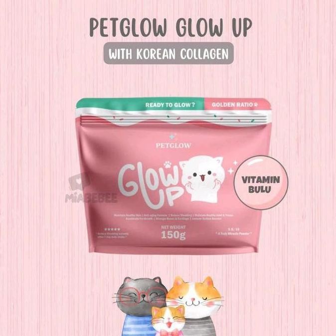 Petglow Glow Up with Korean Collagen/Vitamin Bulu Anjing Kucing