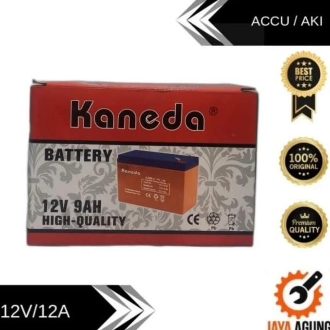 AKI KANEDA 9AH 12V/ BATERAI AKI KERING SPRAYER ELEKTRIK UPS 12V 9AH