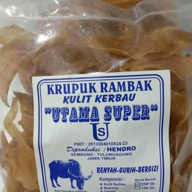 (Good) Krupuk kulit/rambak kerbau MENTAH