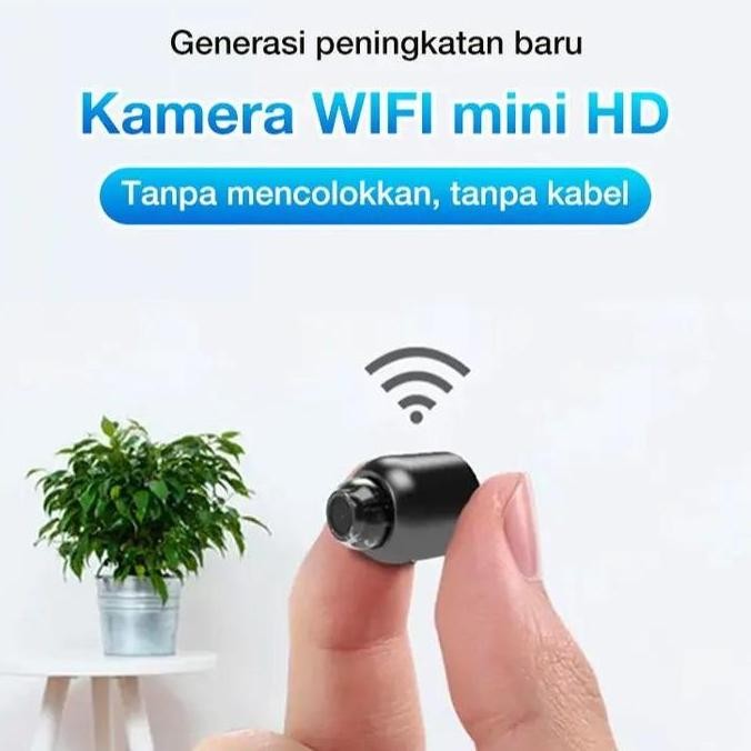 Kamera Mini WIFI CCTV Mini Tersembunyi Tanpa Kabel 1080P cctv wifi jarak jauh lewat hp camera cctv k