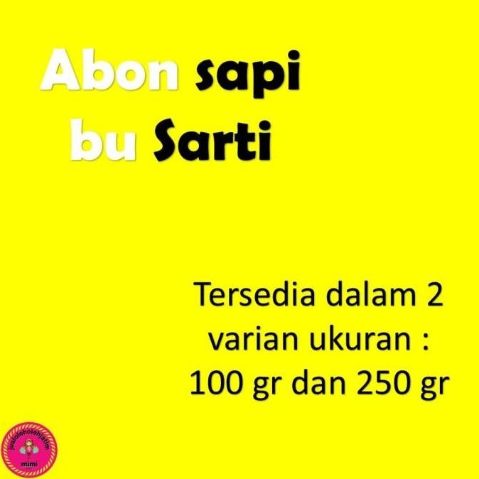 (Best) ABON SAPI BU SARTI SURABAYA 100 gram