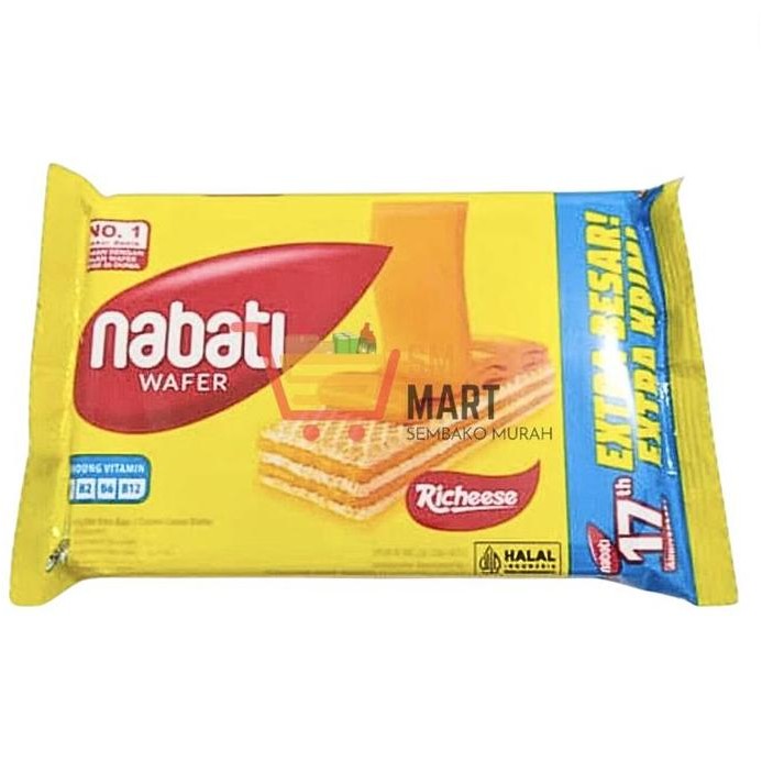 

New [1 DUS] WAFER NABATI 2000 KEJU COKLAT ISI 80 PCS NABATI MURAH