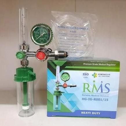 REGULATOR OKSIGEN MEDIS RMS / REGULATOR TABUNG OKSIGEN O2 RMS ORIGINAL DAN TERPERCAYA