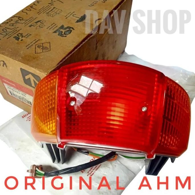 Buruan serbu] STOPLAMP ASSY/LAMPU BELAKANG SET HONDA SUPRA X LAMA 100 XX V ORIGINAL AHM 33700KEV950