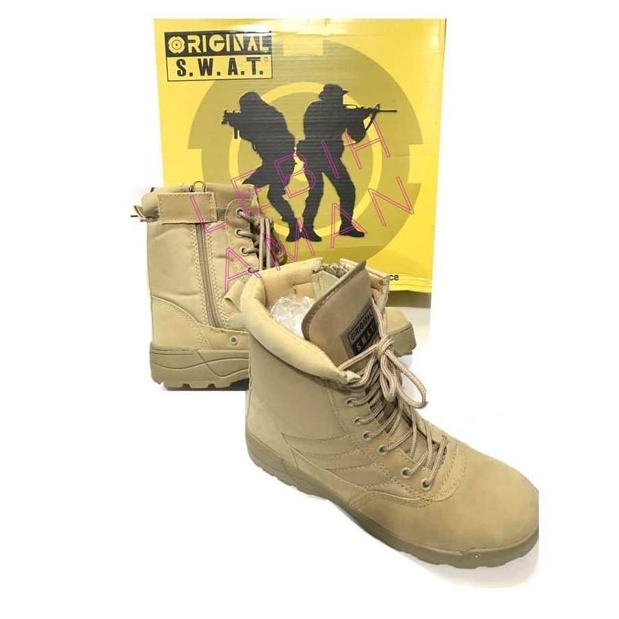 Sepatu Army Original Swat 8" Tactical Boots Import Airsoft Outdoor Top