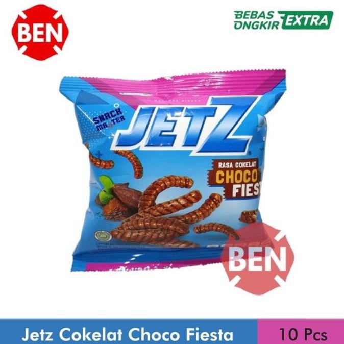 New Jetz Cokelat Choco Fiesta 1 Bungkus Pcs - Jet Z Chiki Coklat Manis Dus