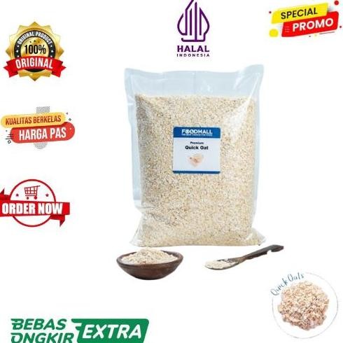 

New Quick Rolled Oat / Gandum Instant 1KG - Granola Australia Halal 1 Kg
