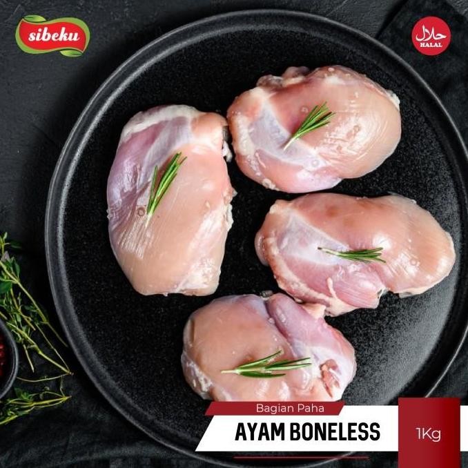 Ayam Paha Tanpa Tulang Halal 1 Kg Frozen Food - Sibeku