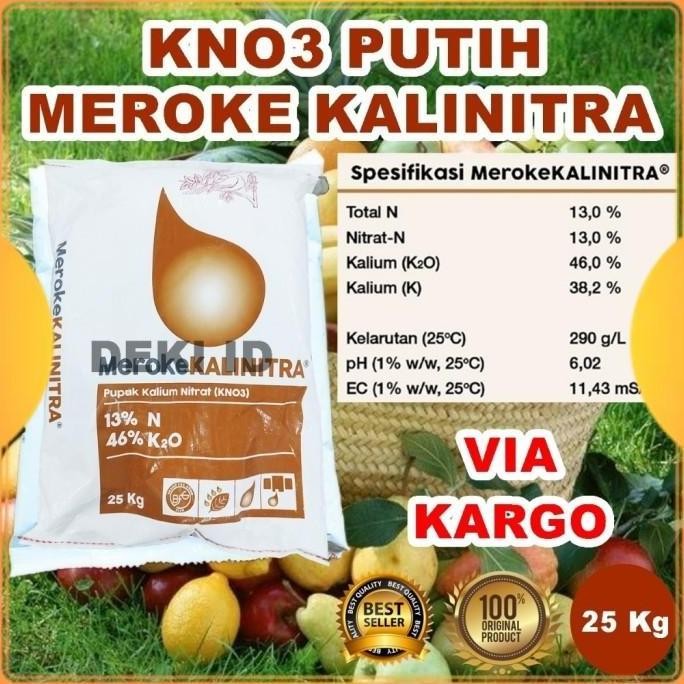 Kalinitra Meroke 25 Kg Via Kargo Pupuk Kno3 Putih Kemasan Pabrik Nutrisi Generatif Tanaman Anggur Ma
