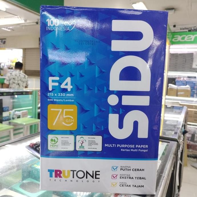 Kertas Sidu F4 75Gram Gsm A4