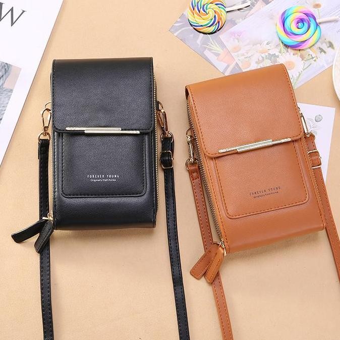 Tas Selempang Wanita Dompet Hp Trendy Remaja Sentuh Terbaru Import Forever Young - 344 Original