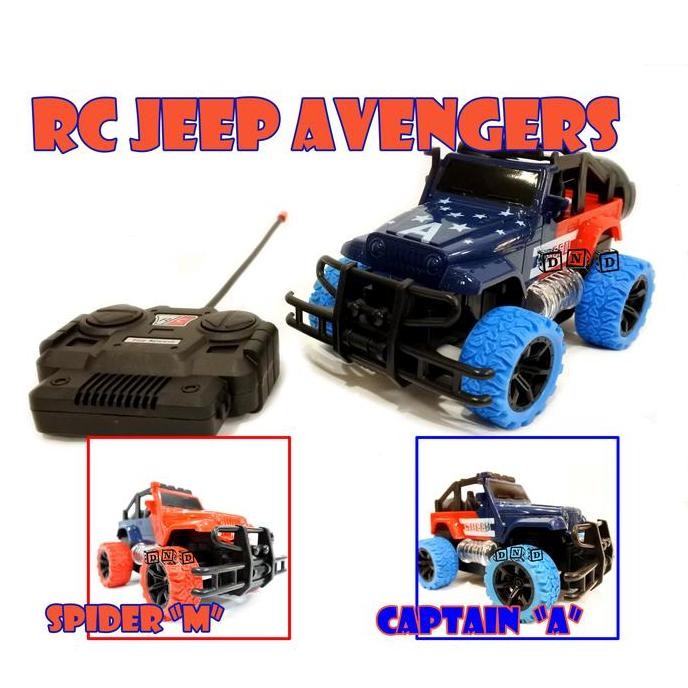Mainan Anak Remote Control Mobil Jeep Model Super Hero Rc Car