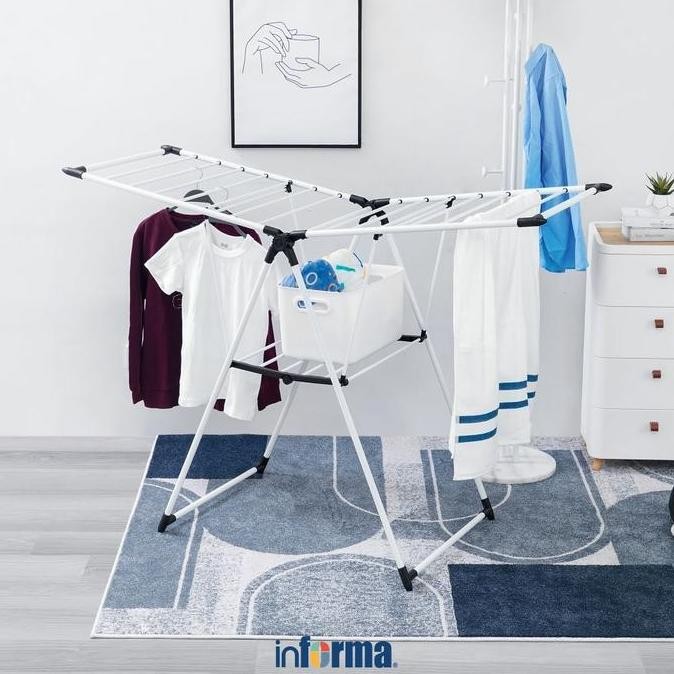 Informa Jemuran Baju Lipat - Putih