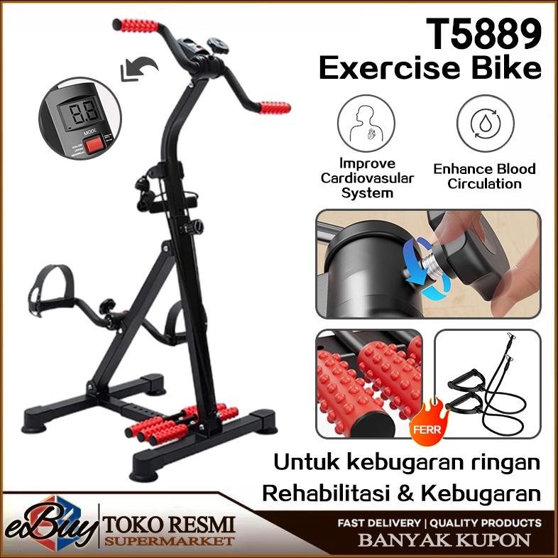 Sepeda Statis-Alat Terapi Stroke Kaki Dan Tangan Olahraga Gym Fitness / Sepeda Statis Fitness Exerci