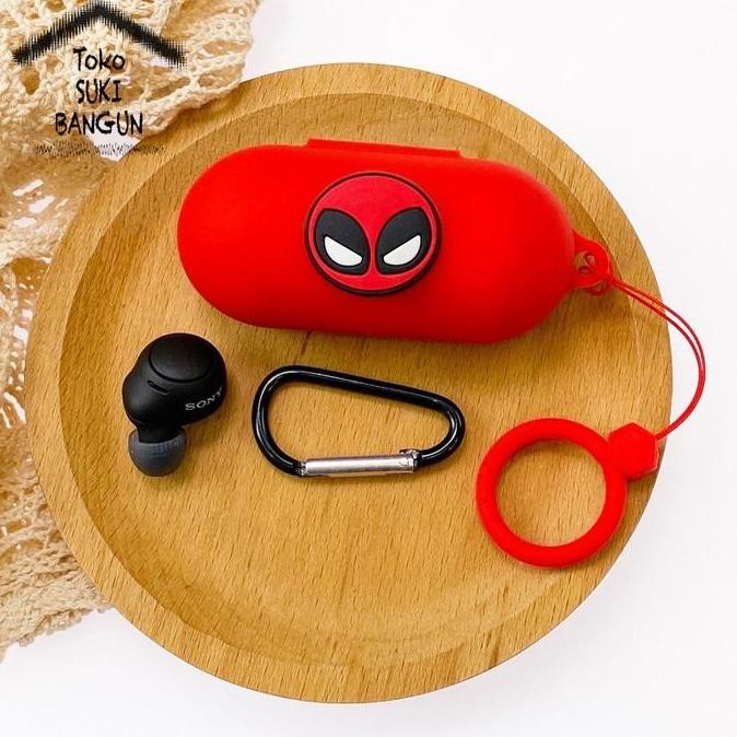 New  Case Sony WF-C510 Rubber CARTOON HEROES Silicone Cover Casing Pouch Protector WFC510 WF C510