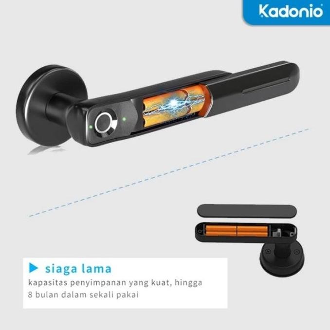 Ready  Kadonio Smart Door lock Fingerprint Sidik Jari 401 / Smartlock Handle