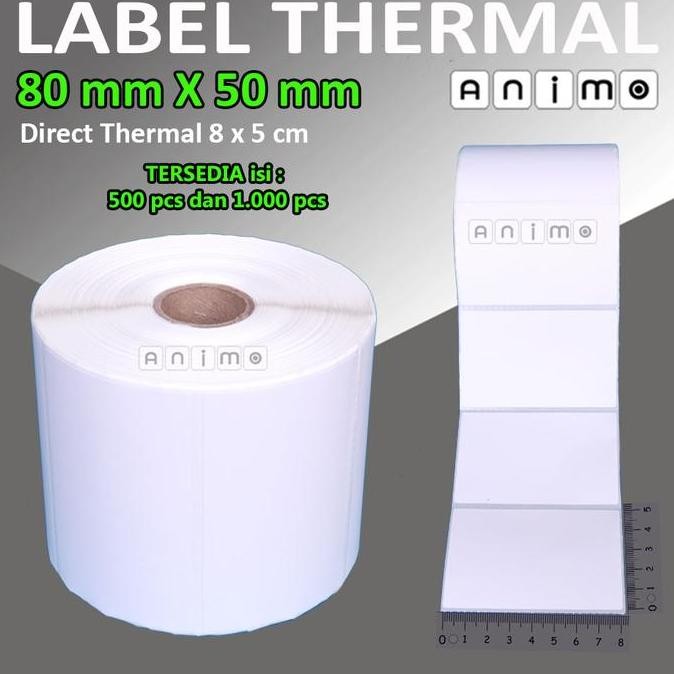 

Label Thermal - Stiker Thermal - Resi Barcode 80 X 50 Mm