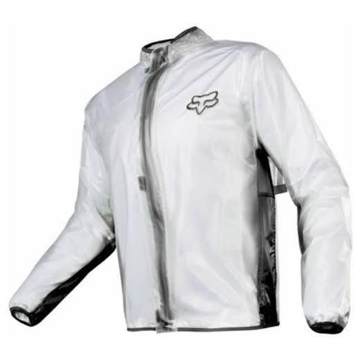Fox Racing Mx Fluid Rain Jacket Clear  Original Brand New Without Tag Cycling Jacket Moto Gear Endur
