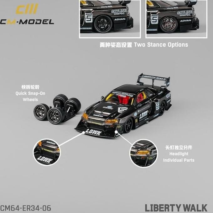 CM ER-34 SILHOETTE NISSAN SKYLINE GUNGRAY / ER34-06