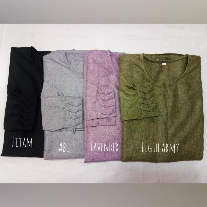 (Good) gamis terbaru katun madina (ayumi) model saku kancing kiri kanan