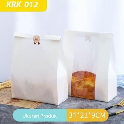 Packaging Kertas Roti Krk012/ Kemasan Kertas Roti/ Roti Tawar