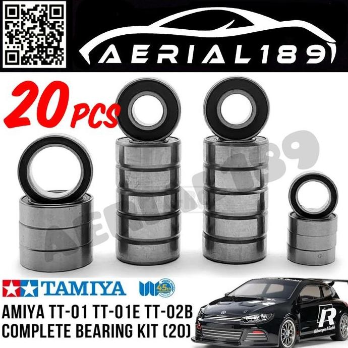 Speed Bearing Kit Tamiya Tt01 Tt01E Tt02B Tt01D Chassis Rc 1/10 Rally