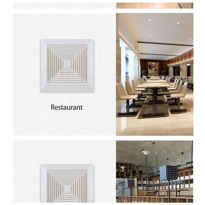 Ducting Exhaust Fan Plafon 12 Inch Kipas Blower Exhaust Plafon 8 Inch/10 Inch Kipas Angin Hisap Plaf