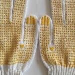 Sarung Tangan Kerjaproyek Putih Bintik Kuning Grosir Sarung Tangan Kain Benang Sarung Tangan