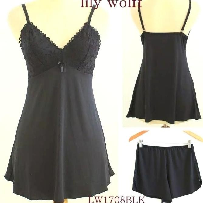 LINGERIE LILY WOLFF BAJU TIDUR SETELAN CELANA SEXY (VICTORIA SECRETS