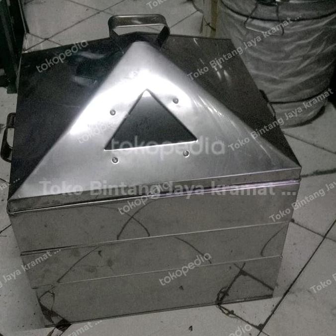 Promo kalakat susun steamer kotak/kukusan stainless/langseng 50 cm via OJOL COD