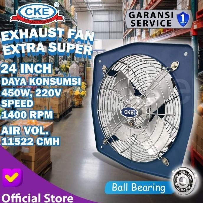 Promo Exhaust Fan 24" Penyedot Udara 24 inch 1 Phase 220V CKE Heavy Duty COD