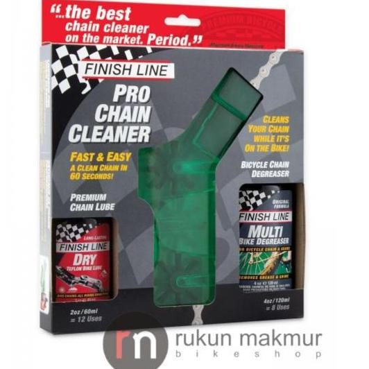 Promo Finish Line Bicycle PRO CHAIN CLEANER Tool Kit Include Bike Chain Lube & Cycling Chain Degreas