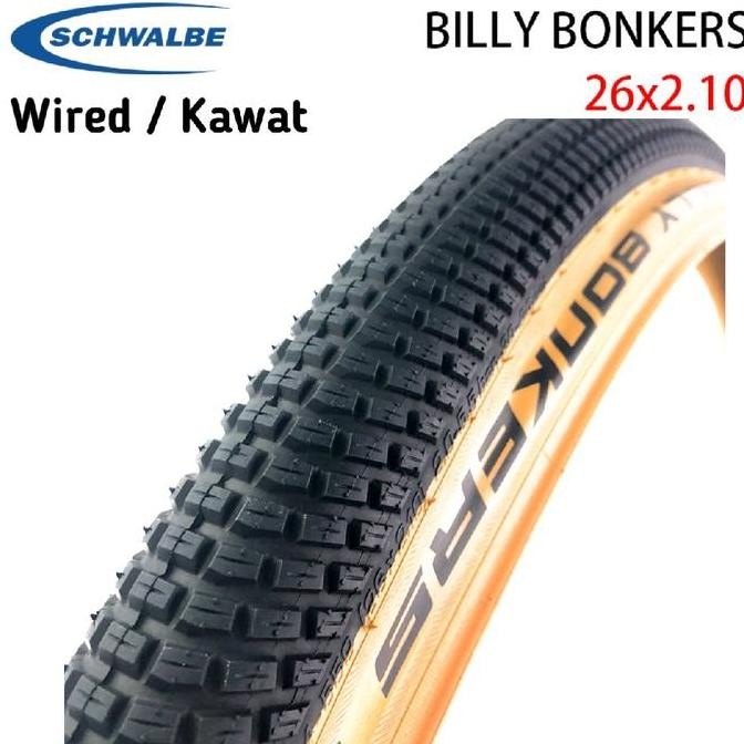 Promo Tire Schwalbe Billy Bonkers 26 x 210 Wired Kawat Tanwall - Ban Luar 26 x 2.10 Schwalbe Billy B