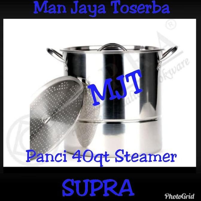 Promo PANCI STOCK POT STEAMER SUPRA 40QT / PANCI DANDANG SUPRA 40 LITER COD