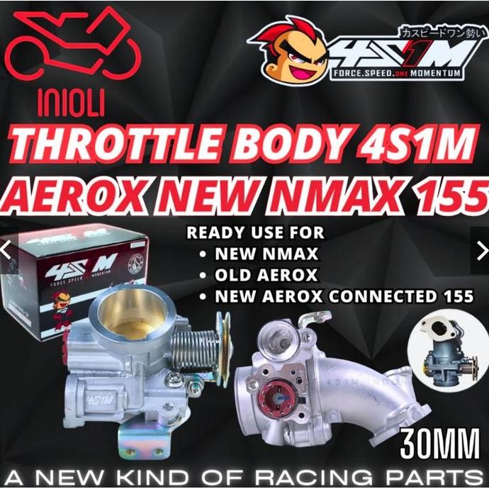HARGA DISC - THROTTLE BODY TB 4S1M AEROX 155 NEW NMAX AEROX CONNECTED VVA 155 OLD AEROX B65 B8R NEW 