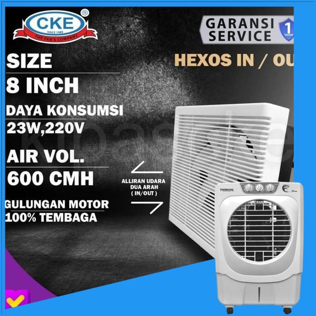 Exhaust Fan Dinding 8" 10 " 12" Kipas Blower Dinding Heavy Duty