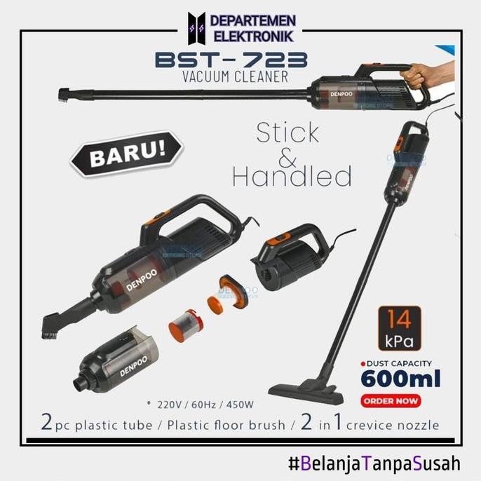 TERMURAH - DENPOO BST 723 HANDHELD VACUUM CLEANER | GARANSI RESMI | PREMIUM