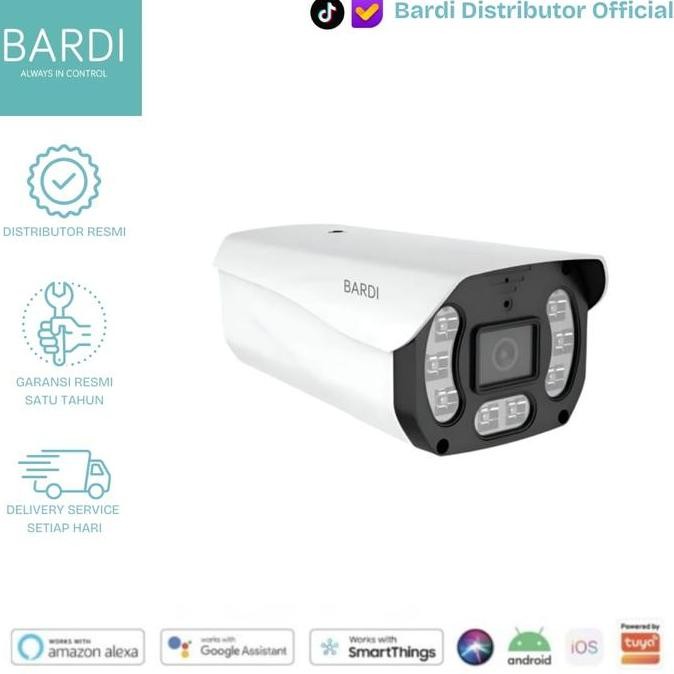 BARDI IP CAMERA OUTDOOR CCTV POE - IP67 4MP SMART IOT TUYA