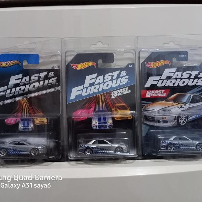 Hotwheels Paket 3 Pcs Nissan Skyline R34 Fast Furious
