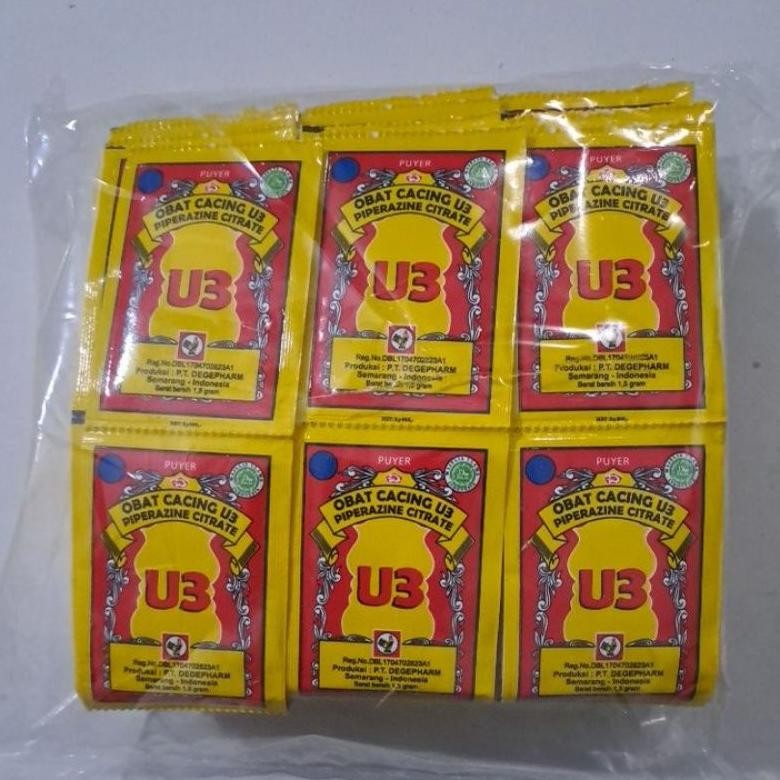 Discount Puyer Cacing U3 - 1 Hanger @ 2 Renteng - 24 Pcs Discount